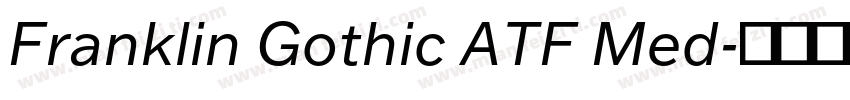 Franklin Gothic ATF Med字体转换